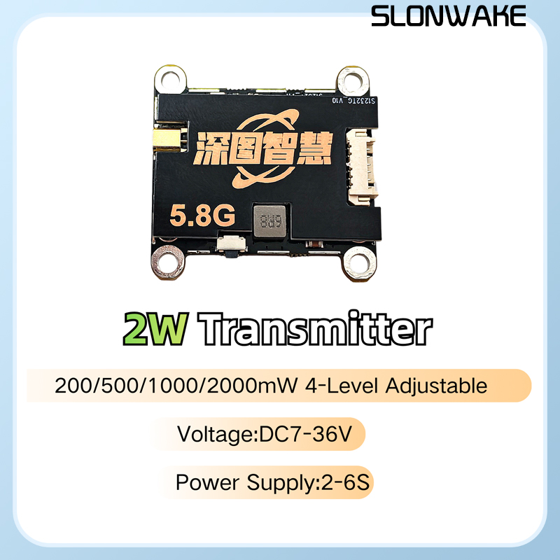 SLONWAKE 5.8G 56CH 2W передатч – обзор и цена Fpv Drone Vtx