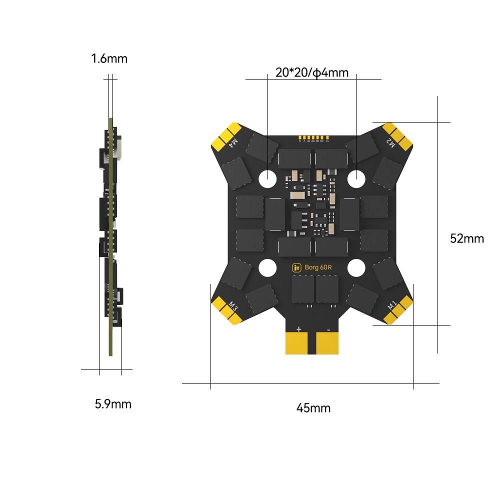iFlight Borg Mini H7 (ICM42688 – обзор и цена Fpv Drone Antenna